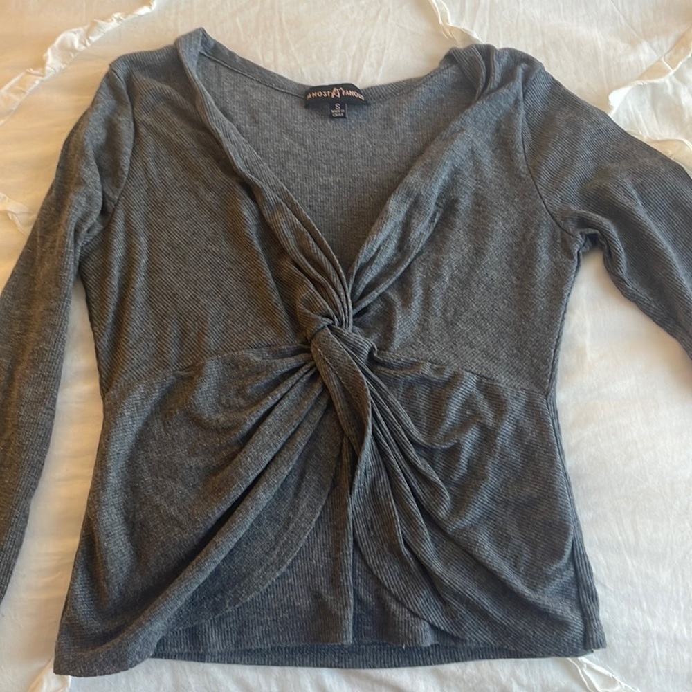 Ribbed tie top